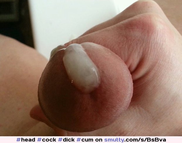 dripping cock head close up