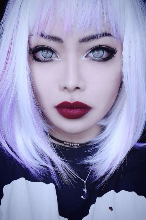 lilac hair tumblr