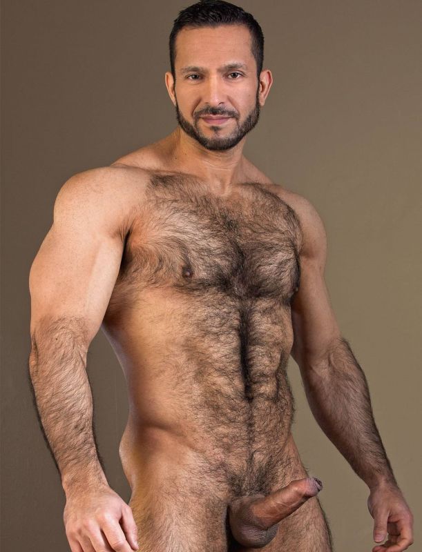 naked men with hairy bodies