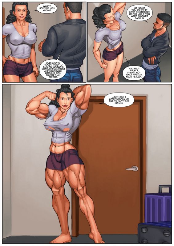 free female muscle comics