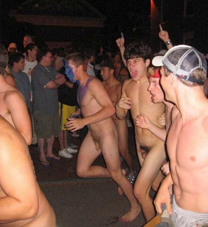 Naked At Frat Party Cumception