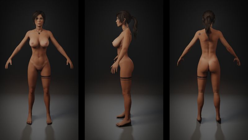 Lara Croft Nude Mod Cumception
