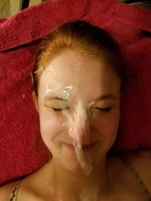 cum on face while