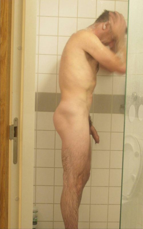 male ass shower