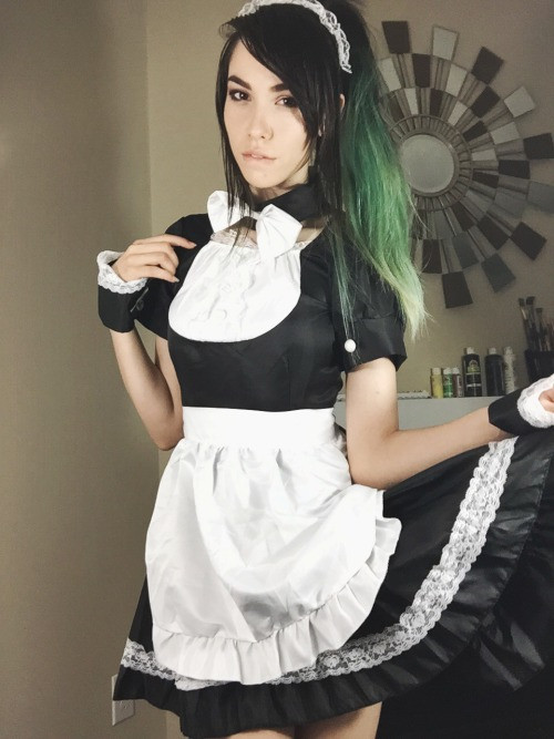 french maid costume micro