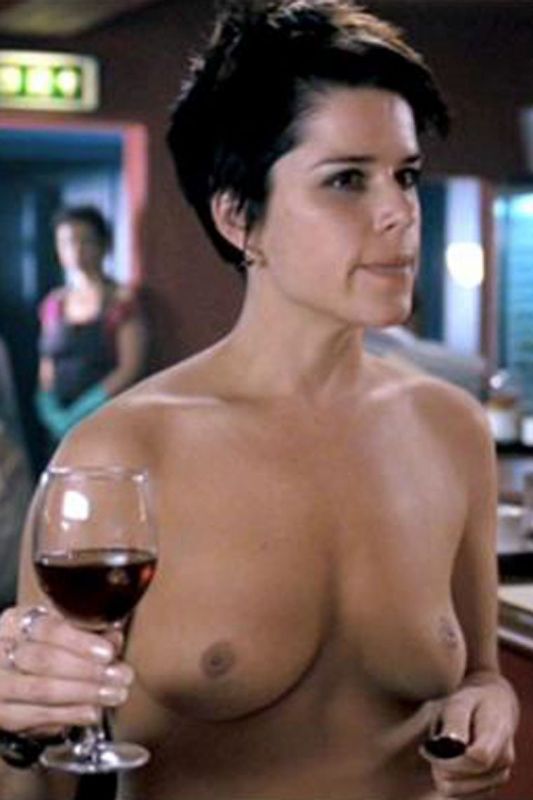 neve campbell belly button