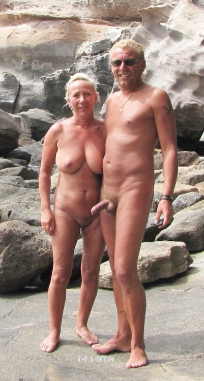 older mature milf nude beach couple