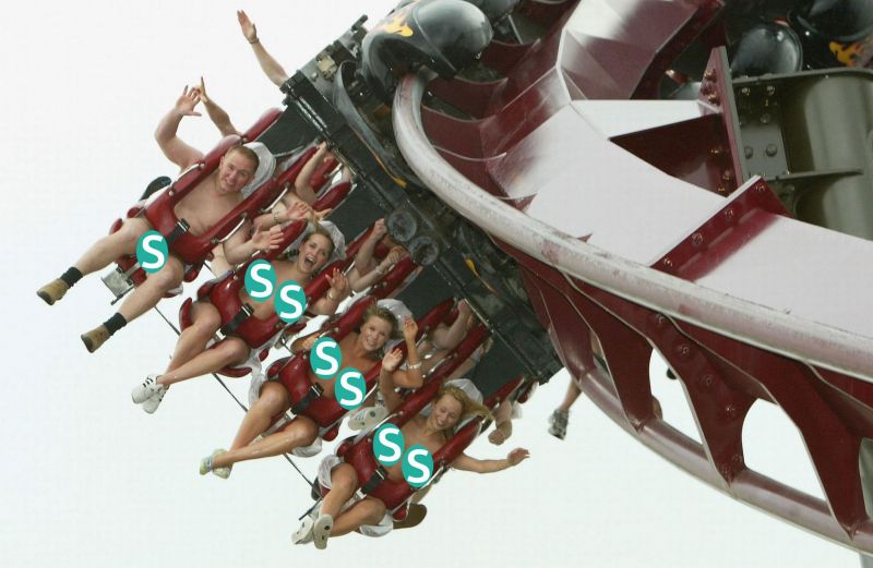 Roller Coaster Girls Flashing Their Tits Cumception