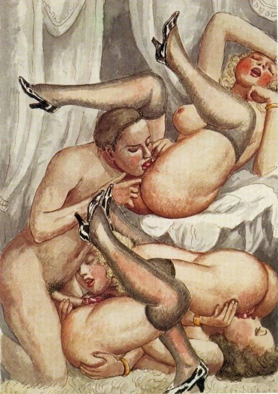 gay oral erotic art