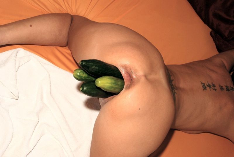 Cucumber Anal Sex Cumception