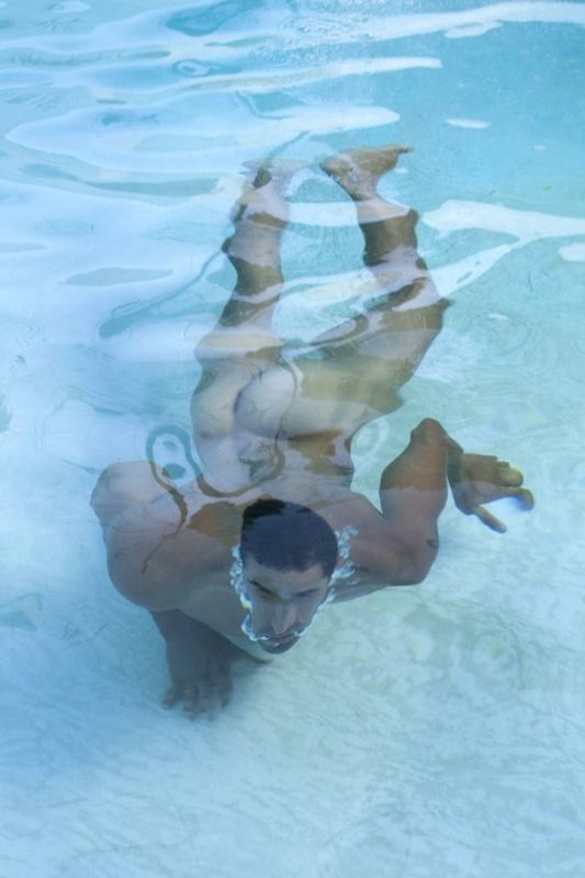 male underwater nudity