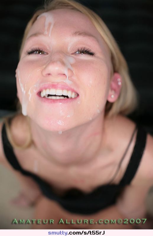 dripping cum on her tongue