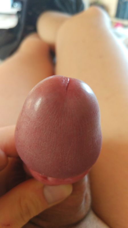 close up dripping cock