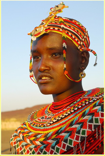 african tribal beauty painting