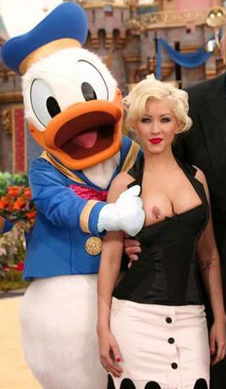 christina aguilera cleavage tv
