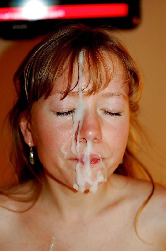 face fuck cum down her throat