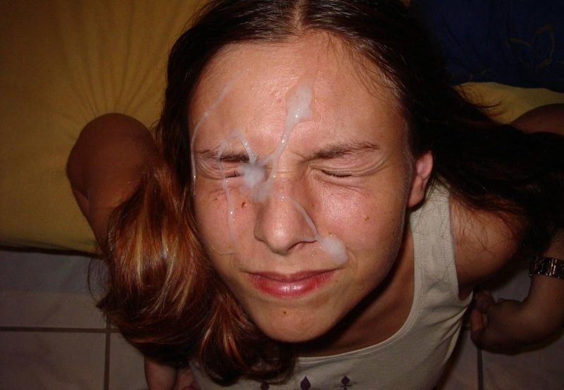 facial and cum on tits