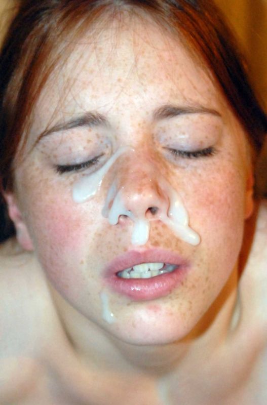 amateur cum face selfie