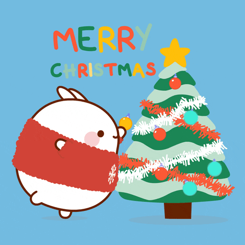 wife christmas tree gif