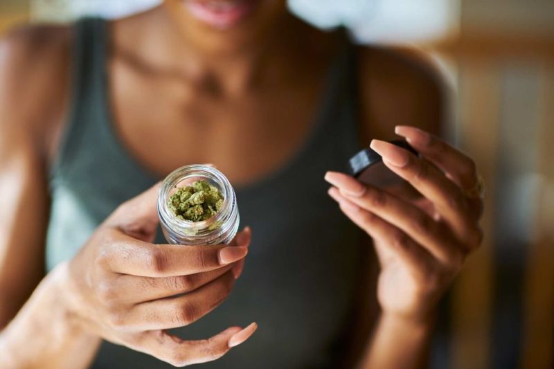 me holding weed