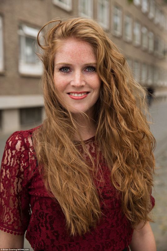beautiful red hair model