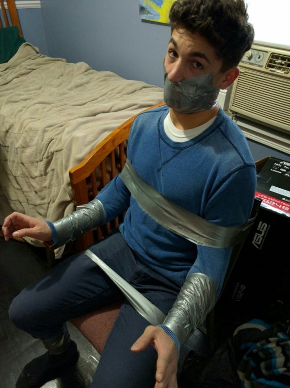 tie me up and leave for neighbours
