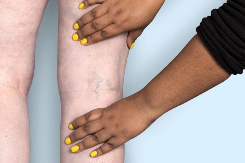 black veins on arm