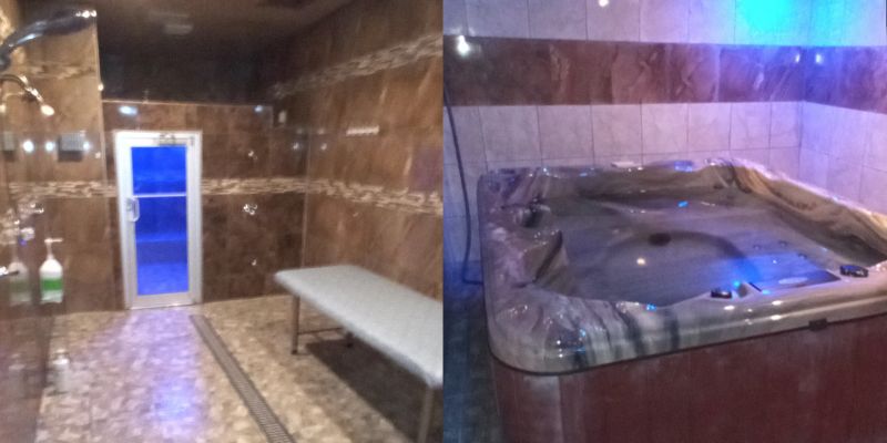 turning shower into infrared sauna