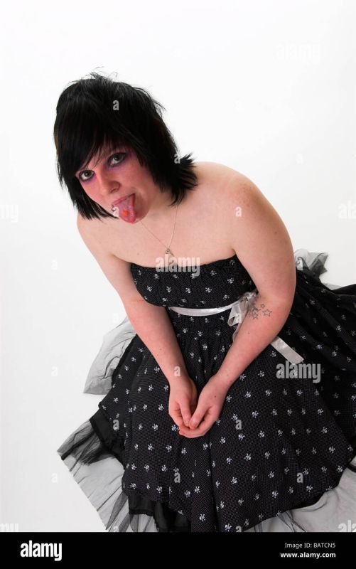 mean girl sticking tongue out