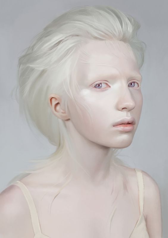 albino lion