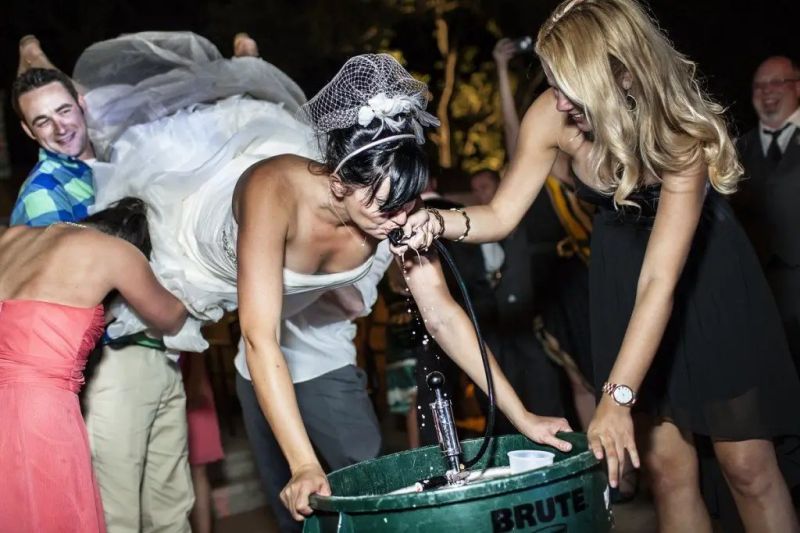 crazy wedding after party