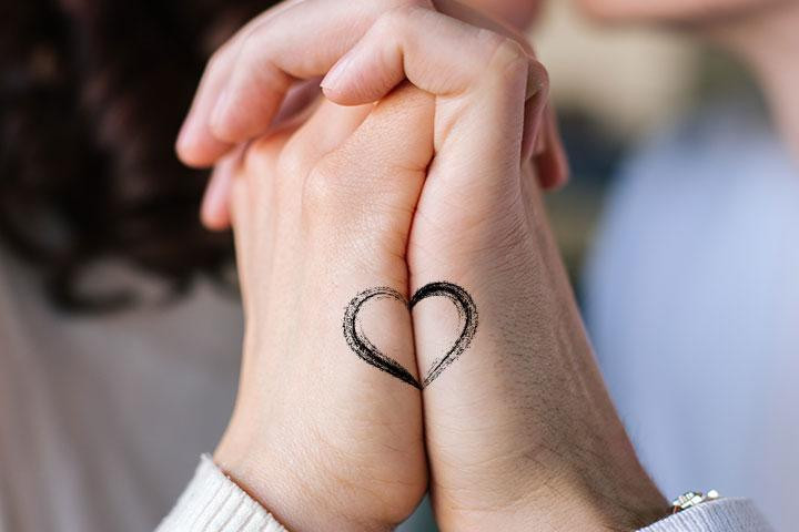 heart tattoo men