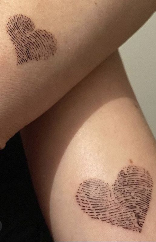 heart tattoo on shoulder