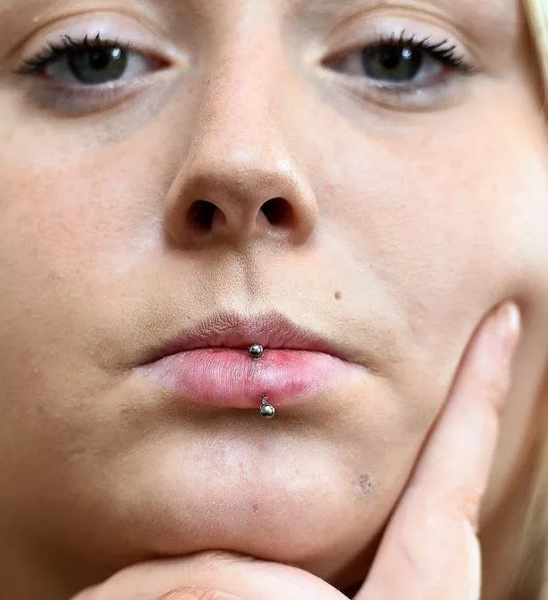 monroe lip piercing