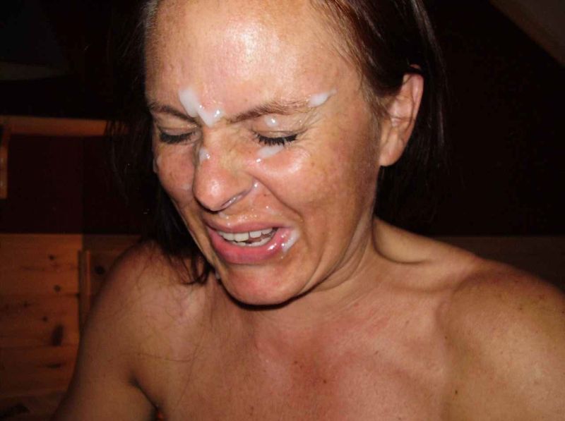 real amateur facial cumshot