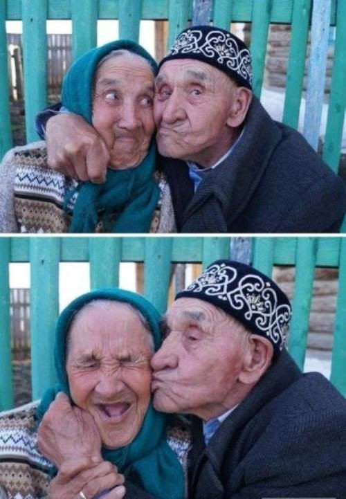 old people laughing