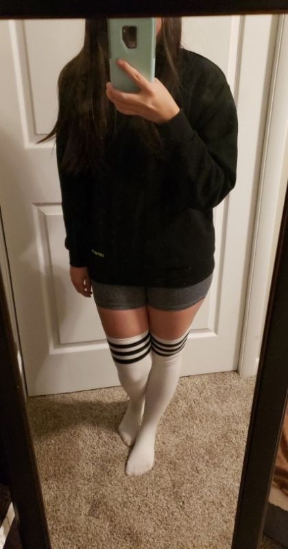 girl in oversized sweater