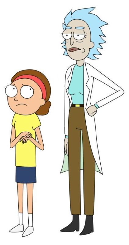 rick and morty stencil art