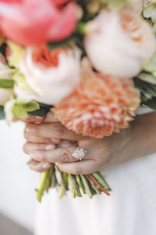 rose gold wedding ring set