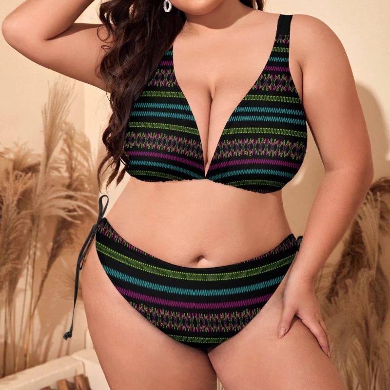 pastel plus size swimsuit