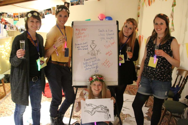 hen drawing batchlerette partypics