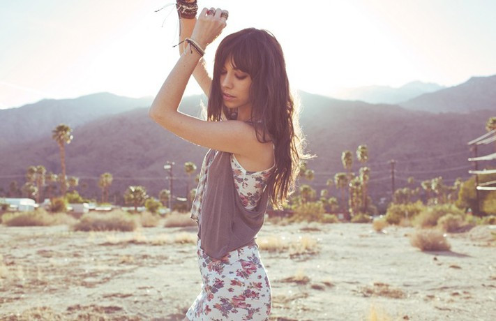 beautiful woman wearing