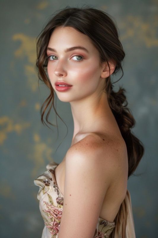 prom hairstyles for sleeveless dresses