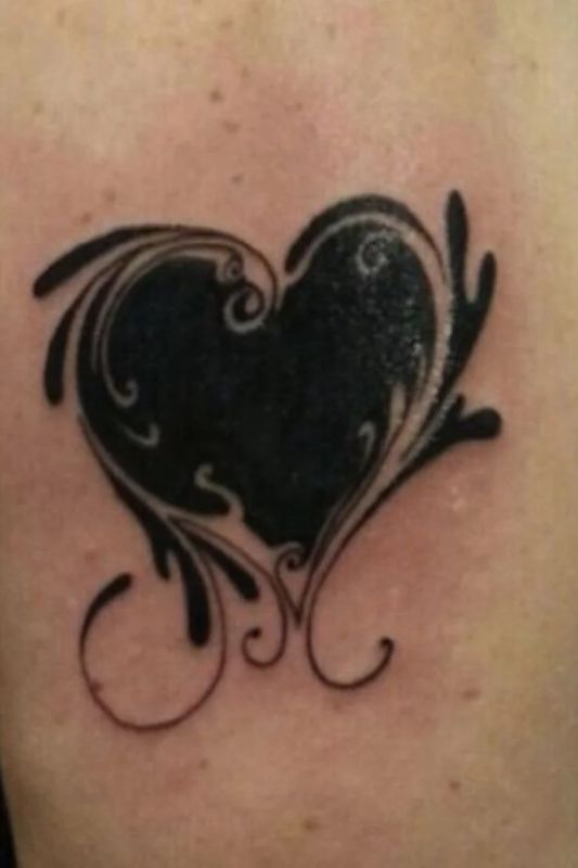 easy heart tattoo