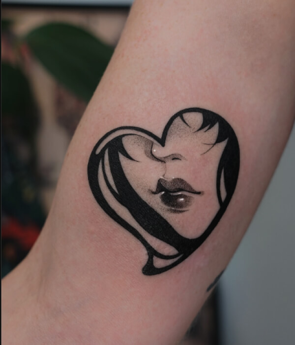 heart tattoo stencil