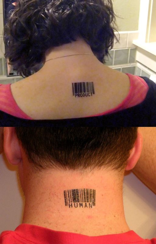 barcode tattoo funny