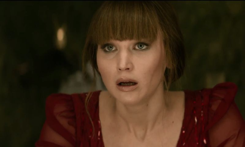 red sparrow that scene