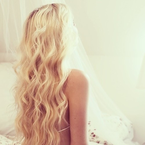 beautiful long silky blonde hair