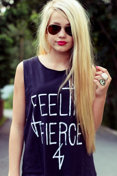 natural long blonde hair