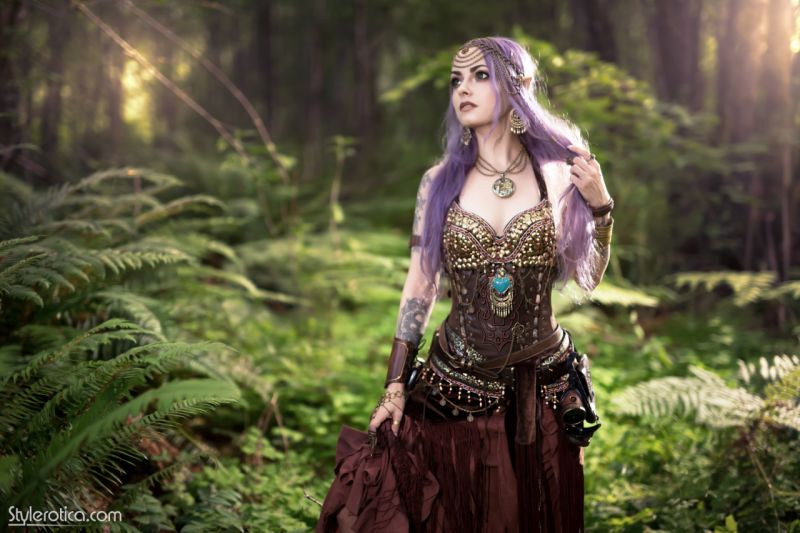 steampunk cyborg girl